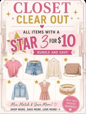 ⭐️⭐️⭐️Closet Clear Out Sale